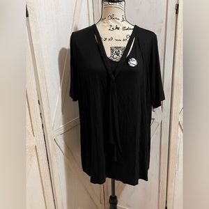 Lane bryant nwt swing tee with tie neck 18/20